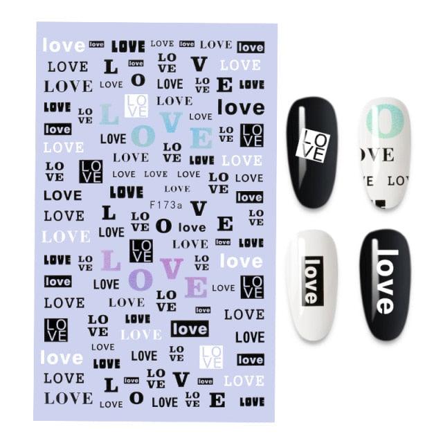 3D Nail Stickers Leaves Butterfly Panda Love Heart Design Stickers For Nails Manicure Foil Nail Art Decor  Girls Manicure Decoration Nail Art Supplies 3D Self-Adhesive Nail Decals Designer Nail Stickers for Acrylic Nails