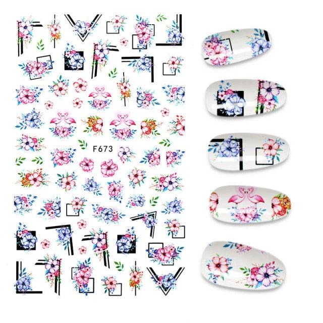 3D Nail Stickers Leaves Butterfly Panda Love Heart Design Stickers For Nails Manicure Foil Nail Art Decor  Girls Manicure Decoration Nail Art Supplies 3D Self-Adhesive Nail Decals Designer Nail Stickers for Acrylic Nails