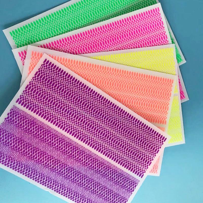 New 3D Self-Adhesive Neon Curve Serpentine Stripe Nails Stickers Acrylic Decorations Manicure Carving Design Exquisite Pattern Nail Art Supplies Self-Adhesive Nail Nail Art Stickers Red Lips Nails Decals Sticker Hot Sexy Girl Tip