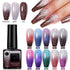 Thermal Shiny Nail Polish Change Color Effect Gel UV Semi Permanent Stylish Three Layer Effect For Womens