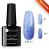 Thermal Shiny Nail Polish Change Color Effect Gel UV Semi Permanent Stylish Three Layer Effect For Womens