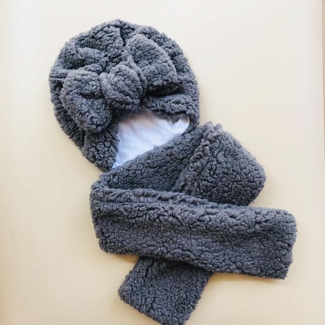 Baby Cotton Hat Autumn Winter Children Scarf Hat Sets Bowknot Ear Baby Girl Boy Warm Beanies Cap Neck Warmer Scarf Fleece Balaclava Hood Ski Mask Cold Weather Face Mask Neck Warmer Winter Nose Warmer - ALLURELATION - 555, Balaclava Beanies, Balaclava Mask, Balaclava Neck Gaiter, Balaclava Party Mask Hat, Balaclava Ski Mask, BalaclavaHat, Balclava, Bandana, Bandana Face Cover, Buff Headscarf, Camping Kid Neck Warmer Cap, Camping Neck Warmer Cap, Cap, Cap Fleece, Caps For Skiing - Stevvex.com