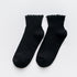 Candy High Quality Lace Solid Color Cute Sweet Girl Fashion Socks Pure Cotton Wood Ear Light Mouth Cotton Novelty Socks Unisex Crew Socks For Men And Women