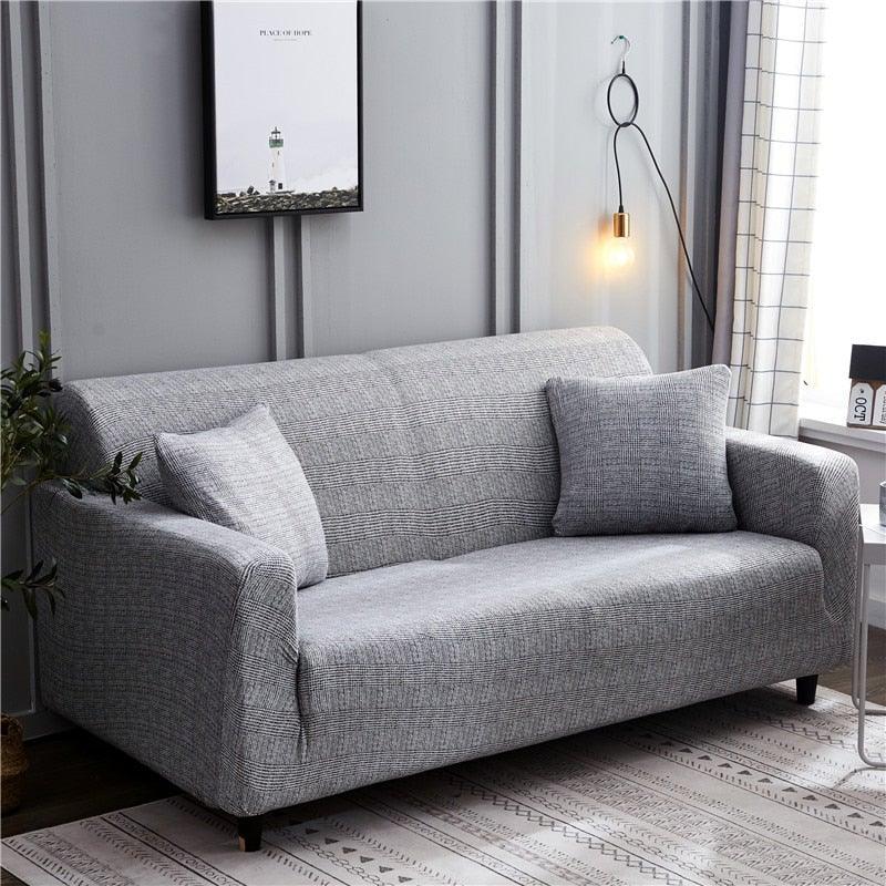 Elastic Sofa Covers for Living Room Stretch Slipcovers Sectional Couch Cover L Shape Corner Armchair Cover 1/2/3/4 Seater Slipcovers Elastic Stylish Printed Sectional Sofa Furniture Protector For Living Room