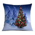 Beautiful Snowflake In Red Merry Christmas Gifts Xmas Cushion Cover Case Decorations Winter Holiday Party Pillow Zipper Pillowcase For Sofa Home Office Living Room Car