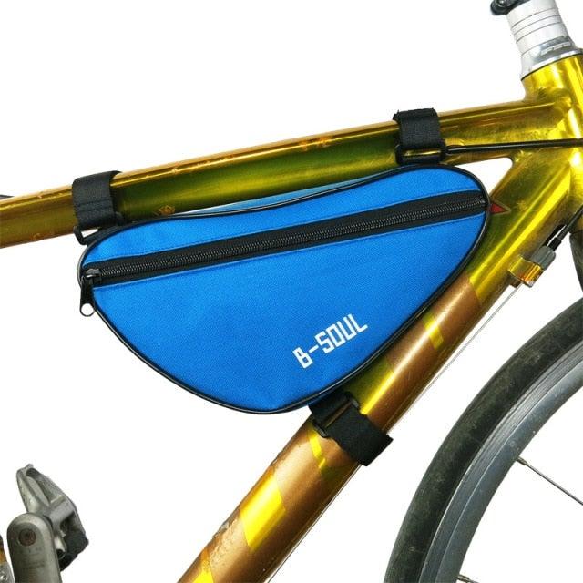 Bicycle Bag Waterproof Bike Triangle Bag Storage Mobile Phone Cycling Bag Bike Tube Pouch Holder Accessories Bike Frame Storage Bag Water Resistant Cycling Handlebar Top Tube Bag Under Seat Pouch Strap-On Adjustable Install Position