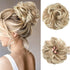 Hair Bun Extensions Messy Curly Elastic Hair Scrunchies Hairpieces Synthetic Chignon Donut Up-do Hair Pieces Clip in Hair Extension For Volumized Hair Buns For Girls