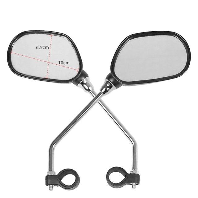 1 Pair Bicycle Rear View Mirror Bike Cycling Wide Range Back Sight Reflector Angle Adjustable Left Right Mirrors Reflective Cycling Wide Angle 360D Rotation Mirror For Mountain Road Cycling Bicycle Electric Bike Mobility Scooter