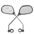 1 Pair Bicycle Rear View Mirror Bike Cycling Wide Range Back Sight Reflector Angle Adjustable Left Right Mirrors Reflective Cycling Wide Angle 360D Rotation Mirror For Mountain Road Cycling Bicycle Electric Bike Mobility Scooter