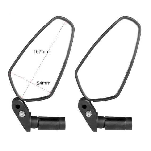 1 Pair Bicycle Rear View Mirror Bike Cycling Wide Range Back Sight Reflector Angle Adjustable Left Right Mirrors Reflective Cycling Wide Angle 360D Rotation Mirror For Mountain Road Cycling Bicycle Electric Bike Mobility Scooter