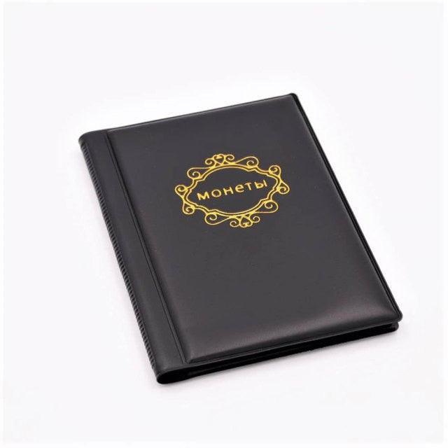 PU Leather Coin Album 10 Pages 120 Pockets Coin Album For Coins Pockets Commemorative Coin, Medallions Badges Collection Book Gifts For Friends And Coin Collectors