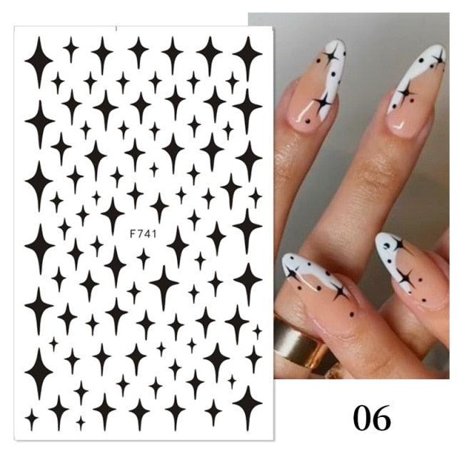 Gold 3D Nail Sticker Curve Stripe Lines Nails Stickers Gradient Adhesive Striping Tape Nail Foil Nail Art Stickers Decals Silver Strip Line Nail Decal Self-Adhesive 3D Wave Decal Decoration Metallic Curve Design Decoration for Women Girls