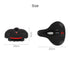 Breathable Leather Bicycle Saddle Cushion Comfortable Anti Slip And Weat Road Bike Sponge Filled Shockproof Bike Seat For Men Women Memory Foam Soft Bicycle Seats Cushion Dual Shock Absorbing Wide Bicycle Seat Replacement For Mountain Bike Road Bike