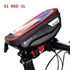 Bike Bag Frame Front Top Tube Waterproof Hard Shell Cycling Bag Touch Screen Phone Case Bicycle Accessories Bike Phone Mount Bag Cycling Waterproof Front Frame Top Tube Handlebar Bag With Touch Screen Holder Case