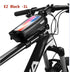 Bike Bag Frame Front Top Tube Waterproof Hard Shell Cycling Bag Touch Screen Phone Case Bicycle Accessories Bike Phone Mount Bag Cycling Waterproof Front Frame Top Tube Handlebar Bag With Touch Screen Holder Case