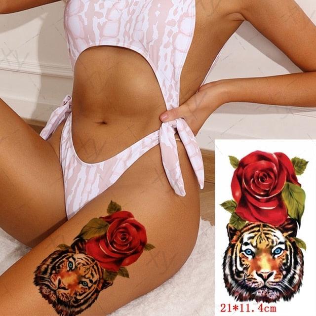 3D Butterfly Waterproof Temporary Tattoo Sticker Snake Flowers Elegant Small Popular Tattoo For Womens Mens - STEVVEX Beauty - 103, 3D Tattoo, Animal Tattoo, Arm Tattoo, Back Tattoo, Beauty, Black Tattoos, Body Tattoo, Boys Tattoo, Butterfly Tattoo, Children Tattoo, Colorful Tattoo, Different Tattoo, Leg Tattoo, Lotus Tattoo, Luxury Tattoo, Men Tattoo, Mens Tattoo, Party Tattoo, Red Flower Tattoo, Tattoo - Stevvex.com