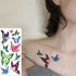 3D Butterfly Waterproof Temporary Tattoo Sticker Snake Flowers Elegant Small Popular Tattoo For Womens Mens - STEVVEX Beauty - 103, 3D Tattoo, Animal Tattoo, Arm Tattoo, Back Tattoo, Beauty, Black Tattoos, Body Tattoo, Boys Tattoo, Butterfly Tattoo, Children Tattoo, Colorful Tattoo, Different Tattoo, Leg Tattoo, Lotus Tattoo, Luxury Tattoo, Men Tattoo, Mens Tattoo, Party Tattoo, Red Flower Tattoo, Tattoo - Stevvex.com