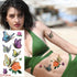 3D Butterfly Waterproof Temporary Tattoo Sticker Snake Flowers Elegant Small Popular Tattoo For Womens Mens - STEVVEX Beauty - 103, 3D Tattoo, Animal Tattoo, Arm Tattoo, Back Tattoo, Beauty, Black Tattoos, Body Tattoo, Boys Tattoo, Butterfly Tattoo, Children Tattoo, Colorful Tattoo, Different Tattoo, Leg Tattoo, Lotus Tattoo, Luxury Tattoo, Men Tattoo, Mens Tattoo, Party Tattoo, Red Flower Tattoo, Tattoo - Stevvex.com