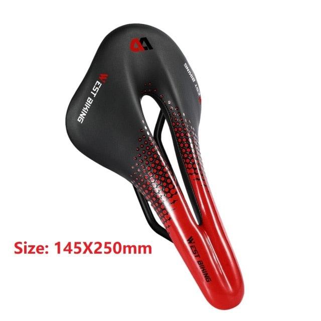 Bicycle Soft Thick Saddle Mountain Road Bike Wide Seat Cushion Road Bike Carbon Saddle Comfort Bike Saddle Ergonomic Waterproof Bicycle Seat For Road Bike Mountain Bike Seats