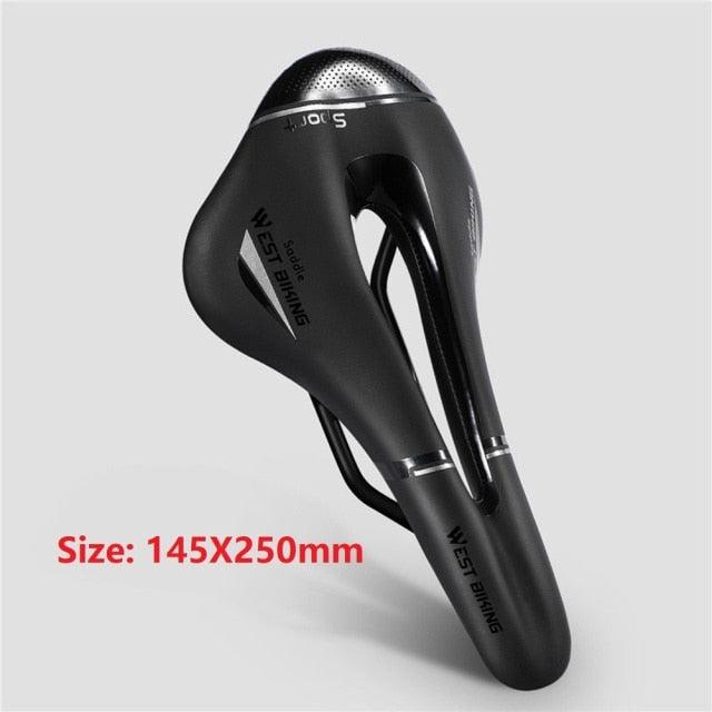 Bicycle Soft Thick Saddle Mountain Road Bike Wide Seat Cushion Road Bike Carbon Saddle Comfort Bike Saddle Ergonomic Waterproof Bicycle Seat For Road Bike Mountain Bike Seats