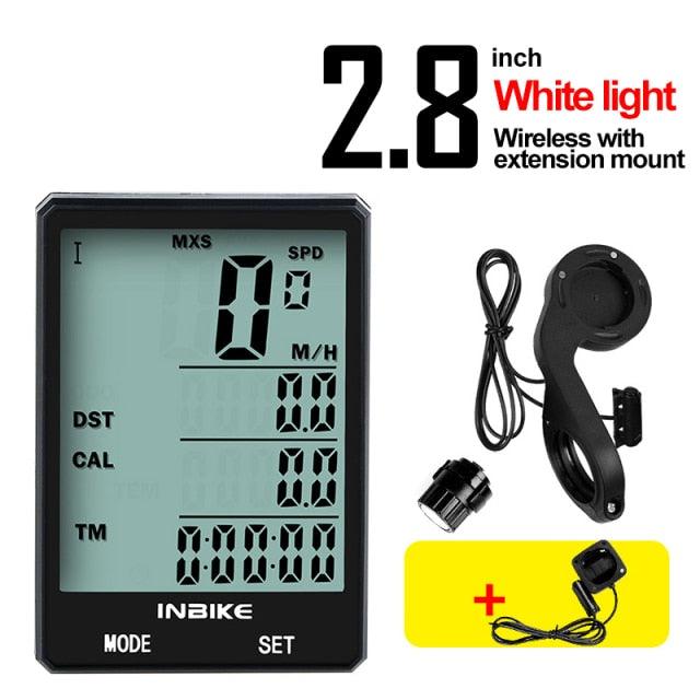 Waterproof Bicycle Computer Wireless And Wired MTB Bike Cycling Odometer Stopwatch Speedometer LED Digital Bicycles Computer Odometer Speedometer Max Distance Time For Trainer