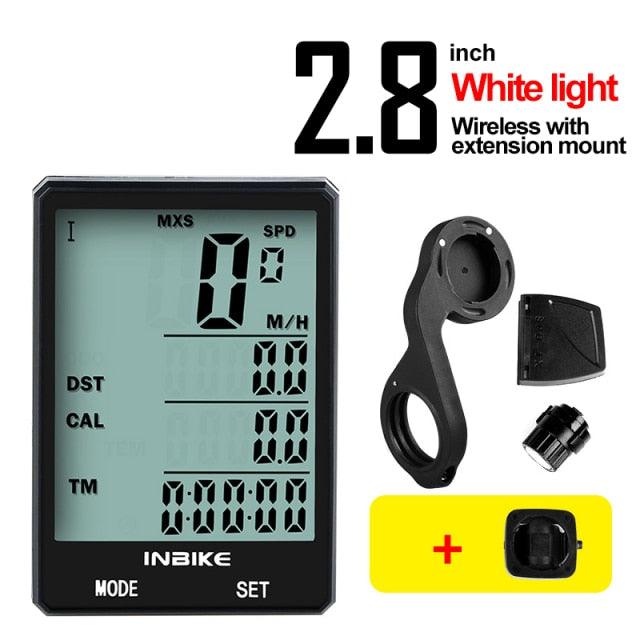 Waterproof Bicycle Computer Wireless And Wired MTB Bike Cycling Odometer Stopwatch Speedometer LED Digital Bicycles Computer Odometer Speedometer Max Distance Time For Trainer