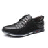 New Mens Leather Casual Sneakers Fashion Solid Leather Shoes Business Sport Flat Round Toe Fashion Sneakers Dress Shoes For Men Walking Business Office Driving Comfort Loafers