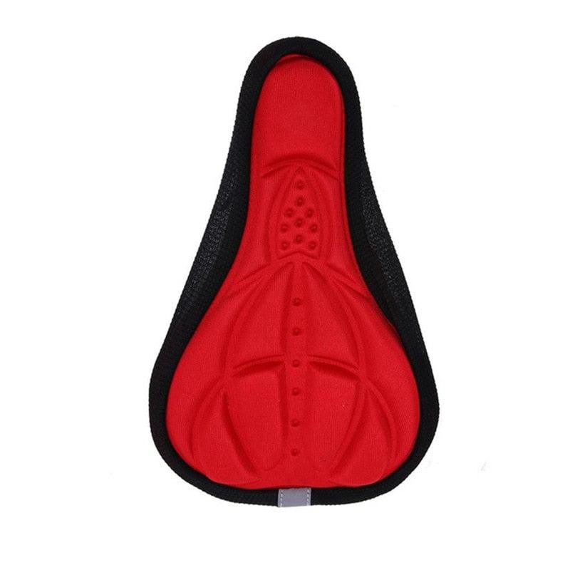 Mountain Bike 3D Saddle Cover Thick Breathable Super Soft Bicycle Seat Cushion Silicone Sponge Gel Seat Cover With Gel Padding And Memory Foam Bike Seat Cushion Cover Pad  For Bicycle Seat Saddle