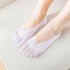 Women Summer Five-Finger Socks Ultrathin Funny Toe Invisible Sock With Silicone Anti-Skid Breathable Anti-Friction For Women