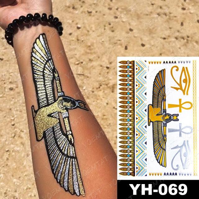 New Waterproof Temporary Tattoo Sticker Golden Silver Flower Jewelry Flash Fashion Different Design Tattoos For Womens - STEVVEX Beauty - 103, 3D Tattoo, Arm Tattoo, Beauty, Big Tattoo, Body Tattoo, Colorful Tattoo, Different Tattoo, Elegant, Fashion Tattoo, Flower Tattoo, Girls Tattoo, Glitter Tattoo, Gold Tattoo, Jewelry Tattoo, Leg Tattoo, Luxury Tattoo, Metallic Tattoo, Modern Tattoo, Party Tattoo, Stylish Tattoo, Tattoo, Waterproof Tattoo, Women Tattoo, Womens Tattoo - Stevvex.com