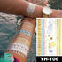 New Waterproof Temporary Tattoo Sticker Golden Silver Flower Jewelry Flash Fashion Different Design Tattoos For Womens - STEVVEX Beauty - 103, 3D Tattoo, Arm Tattoo, Beauty, Big Tattoo, Body Tattoo, Colorful Tattoo, Different Tattoo, Elegant, Fashion Tattoo, Flower Tattoo, Girls Tattoo, Glitter Tattoo, Gold Tattoo, Jewelry Tattoo, Leg Tattoo, Luxury Tattoo, Metallic Tattoo, Modern Tattoo, Party Tattoo, Stylish Tattoo, Tattoo, Waterproof Tattoo, Women Tattoo, Womens Tattoo - Stevvex.com