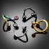 1PC Titanium Steel Black Seamless Hinged Nose Hoop Septum Clicker Piercings  Lip Labret Ring Ear Cartilage Tragus Steel Hinged Clicker Circle ring Piercing Nose Ring Hoop Lip Ear Ring Body Jewelry Piercing Clip Sexy Jewelry