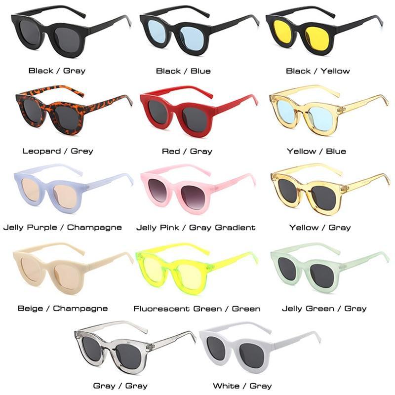 Small Round Women Fashion Sunglasses Popular Style Fashionable Round Shaped Sunglasses Colorful Women Sunglasses Eyewear Summer Shades