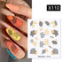 Maple Leaves 3D Nail Stickers Fall Leaf Flowers Line Sliders For Nails Self Adhesive Stickers Autumn Manicuring Decals Transfer Nail Decals Sticker For Pretty Girl Self-Adhesive Nail Decals Designer Nail Stickers for Acrylic