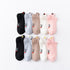 4 Pair/Lot Low Tube Boat Socks Gold Silk Embroidery Mouse Ankle Women Socks Cotton Low Cut Thin No Show Boat Socks For Men And Women