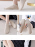 4 Pair/Lot Low Tube Boat Socks Gold Silk Embroidery Mouse Ankle Women Socks Cotton Low Cut Thin No Show Boat Socks For Men And Women