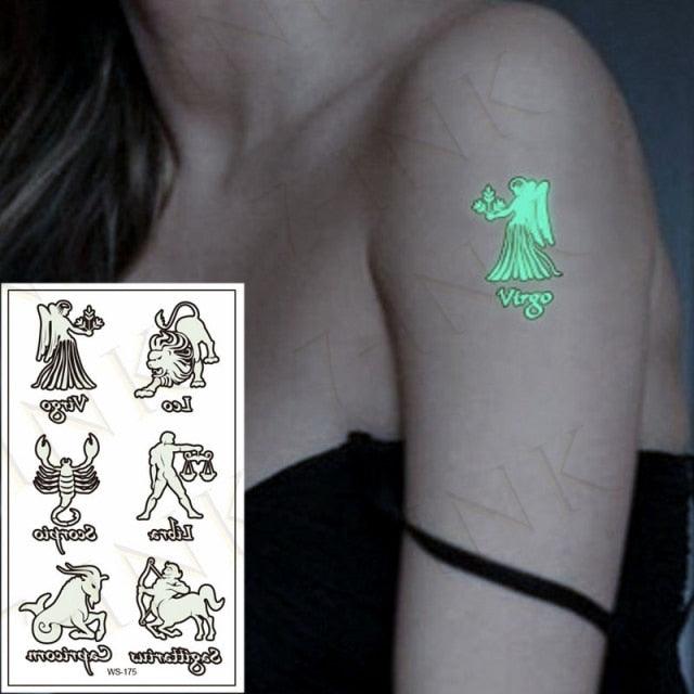 Fashion Luminous Sticker Tattoos Waterproof Temporary Different Luxury Tattoos For Womens Mens Kids - STEVVEX Beauty - 103, Arm Tattoo, Beauty, Black Tattoos, Body Tattoo, Boys Tattoo, Butterfly Tattoo, Children Tattoo, Luminous Tattoo, Make up Tattoo, Men Tattoo, Modern Tatoos, Sketch Tattoo, Small Tattoo, Stylish Tattoo, Tattoo, Waterproof Tattoo, Women Tattoo, Womens Tattoo - Stevvex.com