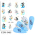 Water Decal Nail Art Decorations Nail Sticker Tattoo Full Cover Beauty Decals Manicure Supplies Accessories  Women Kids Girls Manicure Decoration Nail Art Supplies 3D Self-Adhesive Nail Decals Designer Nail Stickers for Acrylic Nails