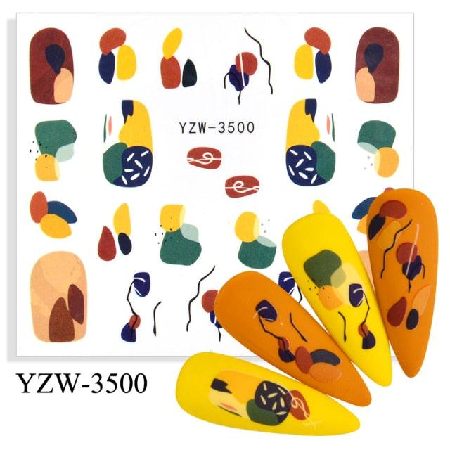 Water Decal Nail Art Decorations Nail Sticker Tattoo Full Cover Beauty Decals Manicure Supplies Accessories  Women Kids Girls Manicure Decoration Nail Art Supplies 3D Self-Adhesive Nail Decals Designer Nail Stickers for Acrylic Nails