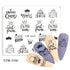 Water Decal Nail Art Decorations Nail Sticker Tattoo Full Cover Beauty Decals Manicure Supplies Accessories  Women Kids Girls Manicure Decoration Nail Art Supplies 3D Self-Adhesive Nail Decals Designer Nail Stickers for Acrylic Nails