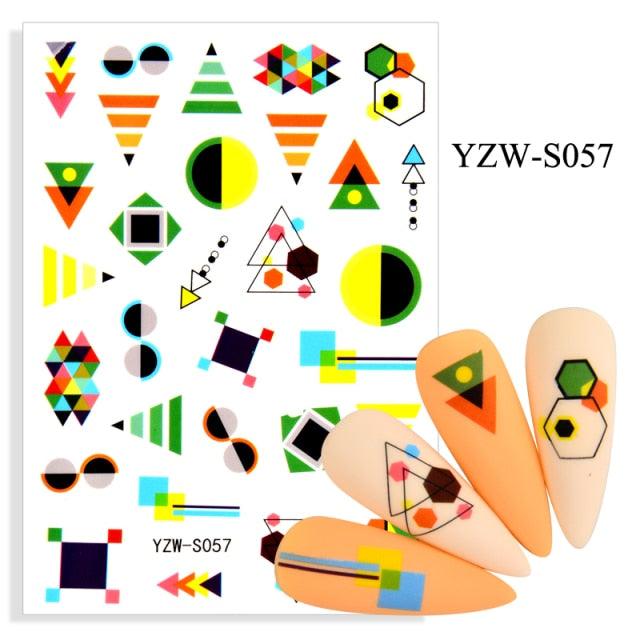 Water Decal Nail Art Decorations Nail Sticker Tattoo Full Cover Beauty Decals Manicure Supplies Accessories  Women Kids Girls Manicure Decoration Nail Art Supplies 3D Self-Adhesive Nail Decals Designer Nail Stickers for Acrylic Nails