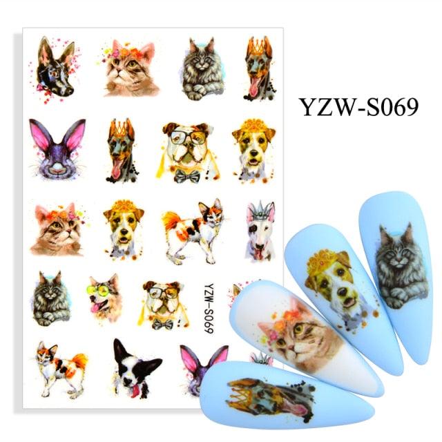 Water Decal Nail Art Decorations Nail Sticker Tattoo Full Cover Beauty Decals Manicure Supplies Accessories  Women Kids Girls Manicure Decoration Nail Art Supplies 3D Self-Adhesive Nail Decals Designer Nail Stickers for Acrylic Nails