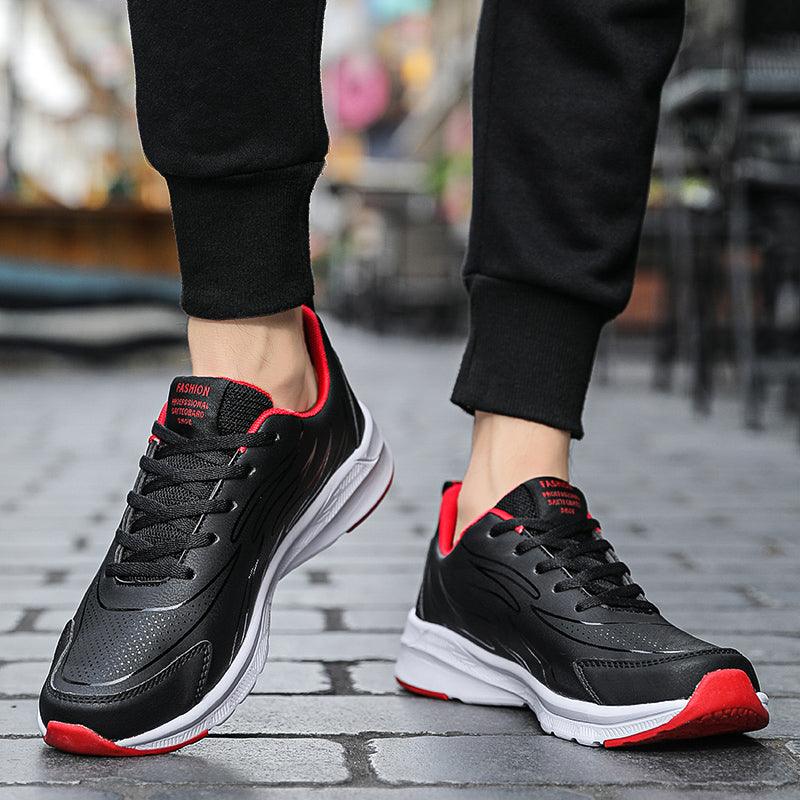 Mens Running Shoes Super Lightweight Walking Jogging Sport Sneakers Breathable Athletic Running Trainers Leather Spring Flats Outdoor Mens Sports High Quality Sneakers