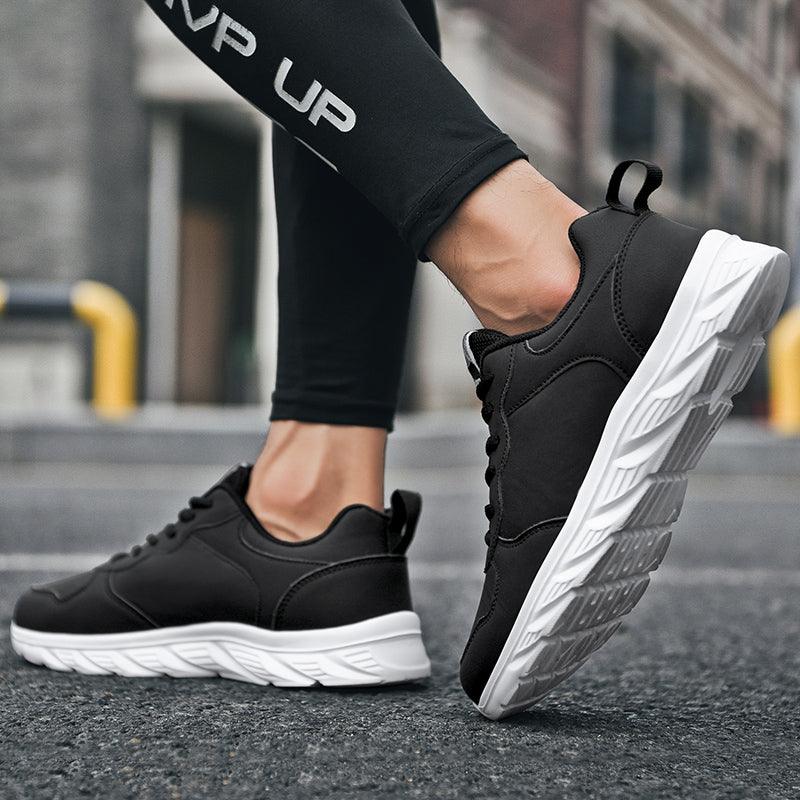 Mens Running Shoes Super Lightweight Walking Jogging Sport Sneakers Breathable Athletic Running Trainers Leather Spring Flats Outdoor Mens Sports High Quality Sneakers