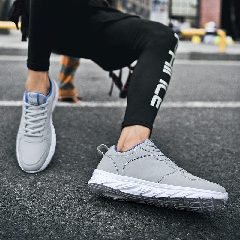 Mens Running Shoes Super Lightweight Walking Jogging Sport Sneakers Breathable Athletic Running Trainers Leather Spring Flats Outdoor Mens Sports High Quality Sneakers