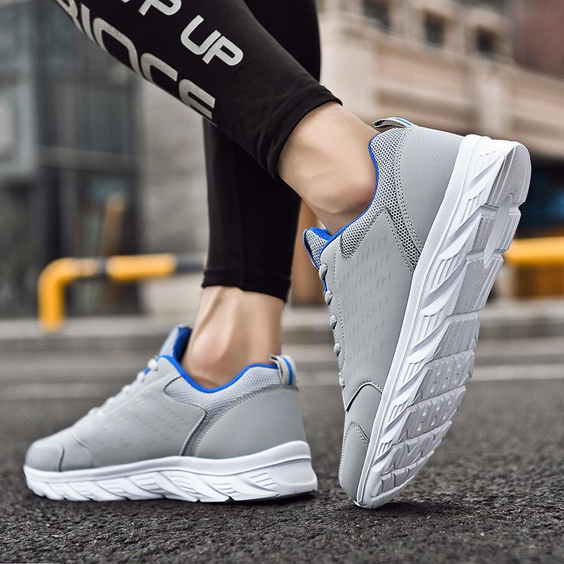 Mens Running Shoes Super Lightweight Walking Jogging Sport Sneakers Breathable Athletic Running Trainers Leather Spring Flats Outdoor Mens Sports High Quality Sneakers