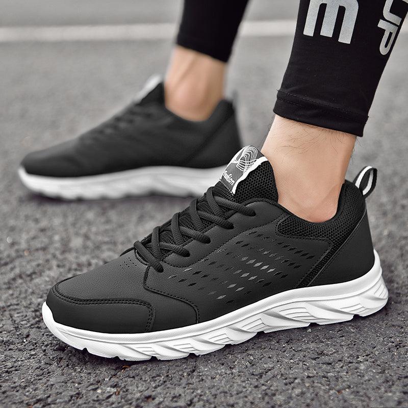 Mens Running Shoes Super Lightweight Walking Jogging Sport Sneakers Breathable Athletic Running Trainers Leather Spring Flats Outdoor Mens Sports High Quality Sneakers