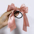 Bow-Knot Elastic Hair Bands Accessories Fashion Hair Band Long Ribbon Bow Ponytail Hair Tie Scrunchies Ponytail Holder Accessories for Women And Girls