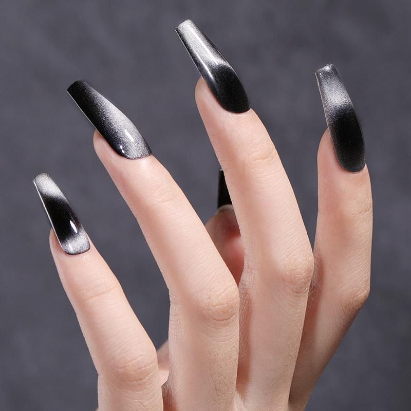 Luxury 5D Cat Magnetic Gel Nail Polish Black Chameleon UV Nail Gel Professional Manicure For Womens