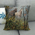 Elegant Grassland Floral Horse Pillow Covers Pastoral Animal Pattern Decorative Pillow Cases For Home Car Sofa Best Gift Linen / Cotton Square Pillow Cover Decorative Throw Pillowcase, Farmhouse Horse 45X45cm